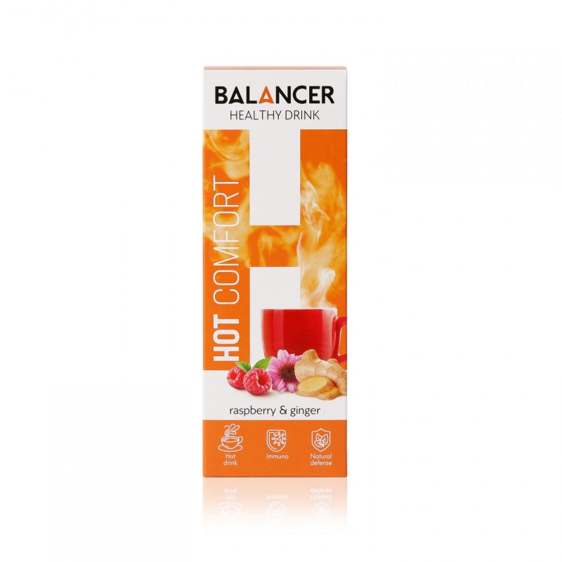 BALANCER HOT COMFORT Напиток со вкусом Малина-имбирь, 10 стиков