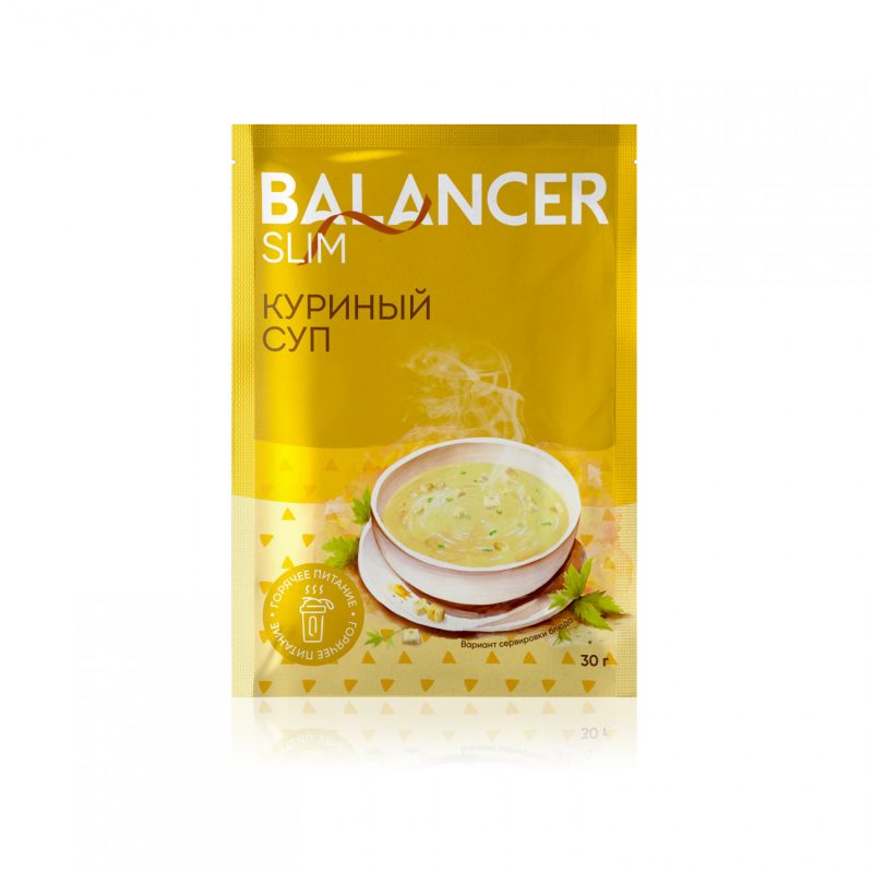 Коктейль BALANCER SLIM со вкусом «Куриный суп», 5 саше