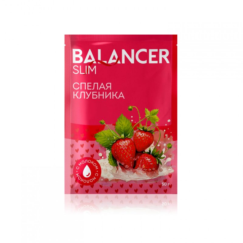Коктейль BALANCER SLIM со вкусом «Спелая клубника», 5 саше