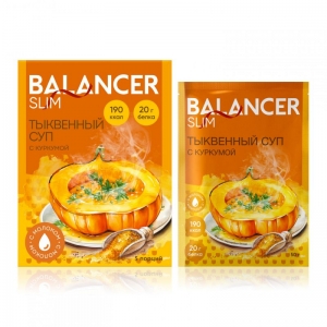 Коктейль BALANCER SLIM со вкусом &laquo;Тыквенный суп с куркумой&raquo;, 5 саше